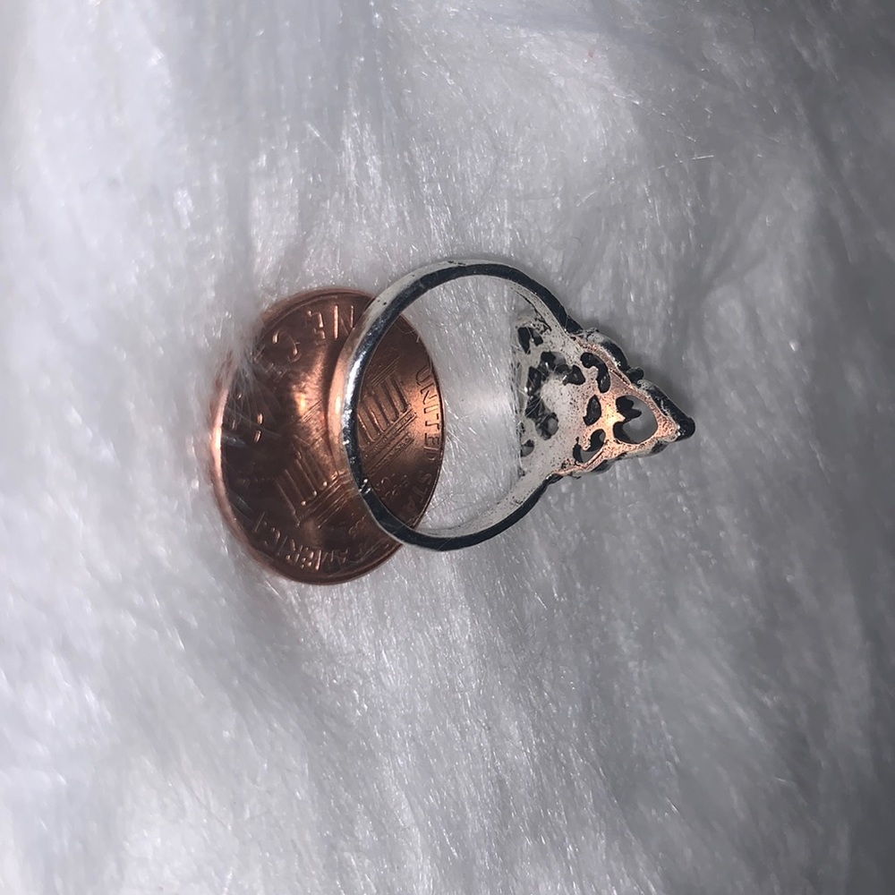 Two Silver Gem Rings Size 7 - Picture 4 of 6